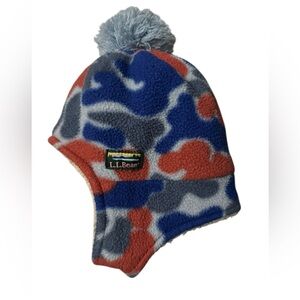 LL Bean baby Toddlers 6-12M unisex  Winter Hat Cap Pom multi color